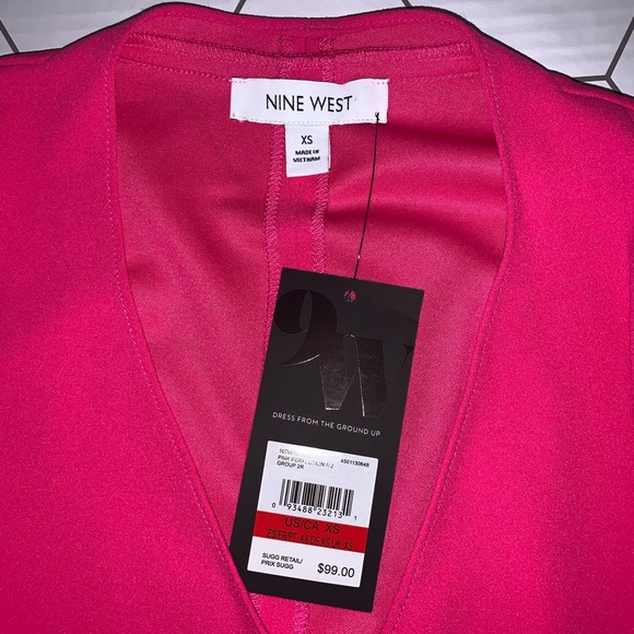 NWT Nine West Pink Open Jacket, Size XS - Picture 2 of 7